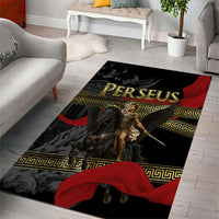 Perseus Greek Mythology Area Rug Ancient Greece Warrior Pegasus Legend Classical Art