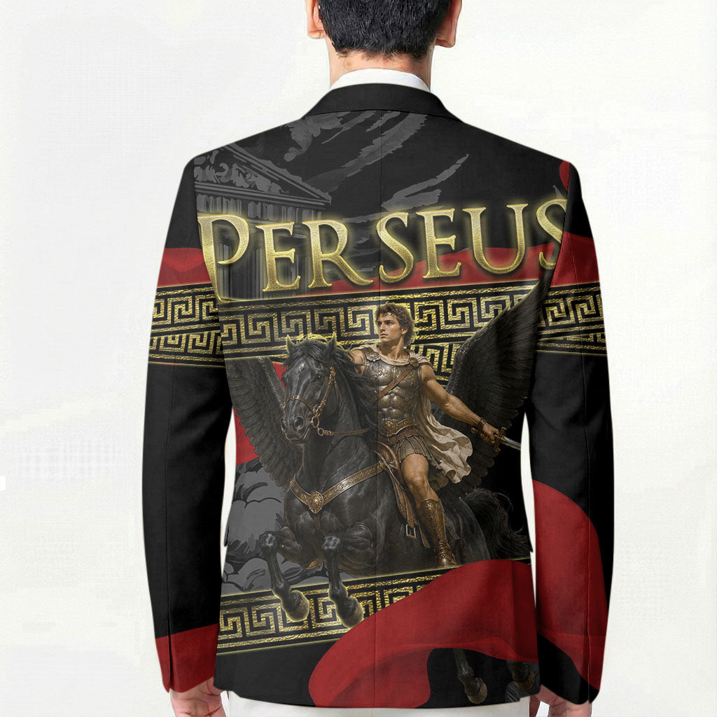 Perseus Greek Mythology Blazer Ancient Greece Warrior Pegasus Legend Classical Art