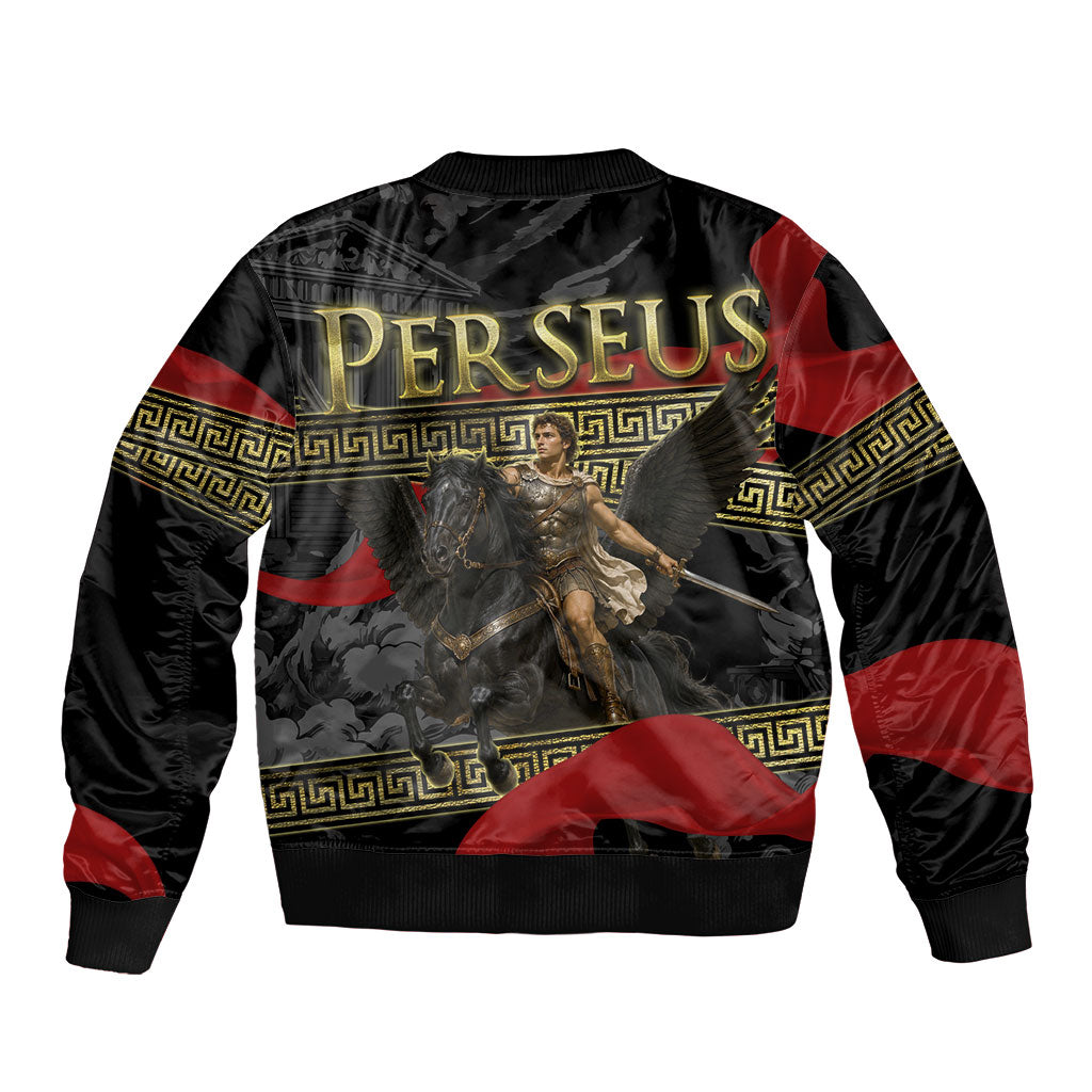 Perseus Greek Mythology Bomber Jacket Ancient Greece Warrior Pegasus Legend Classical Art