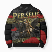 Perseus Greek Mythology Bomber Puffer Jacket Ancient Greece Warrior Pegasus Legend Classical Art