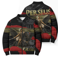 Perseus Greek Mythology Bomber Puffer Jacket Ancient Greece Warrior Pegasus Legend Classical Art
