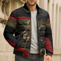 Perseus Greek Mythology Bomber Puffer Jacket Ancient Greece Warrior Pegasus Legend Classical Art