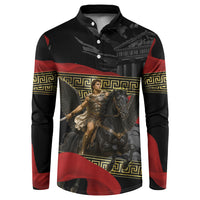 Perseus Greek Mythology Button Sweatshirt Ancient Greece Warrior Pegasus Legend Classical Art