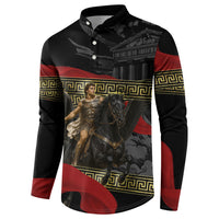 Perseus Greek Mythology Button Sweatshirt Ancient Greece Warrior Pegasus Legend Classical Art