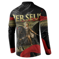 Perseus Greek Mythology Button Sweatshirt Ancient Greece Warrior Pegasus Legend Classical Art