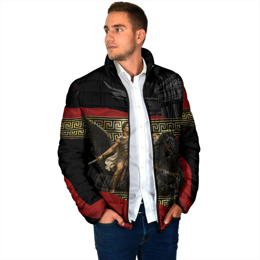 Perseus Greek Mythology Padded Jacket Ancient Greece Warrior Pegasus Legend Classical Art