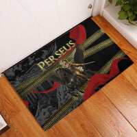 Perseus Greek Mythology Rubber Doormat Ancient Greece Warrior Pegasus Legend Classical Art