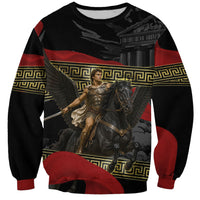 Perseus Greek Mythology Sweatshirt Ancient Greece Warrior Pegasus Legend Classical Art