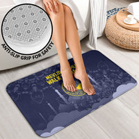 Mevlid Kandili Islamic Mosque Crescent Bathroom Set Islamic Floral Pattern Crescent Moon Night