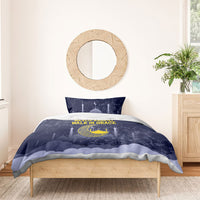 Mevlid Kandili Islamic Mosque Crescent Bedding Set Islamic Floral Pattern Crescent Moon Night
