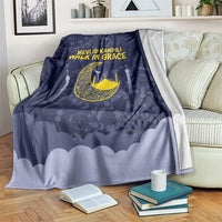 Mevlid Kandili Islamic Mosque Crescent Blanket Islamic Floral Pattern Crescent Moon Night