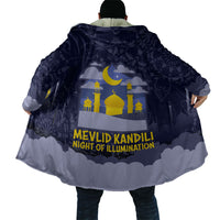 Mevlid Kandili Islamic Mosque Crescent Cloak Islamic Floral Pattern Crescent Moon Night