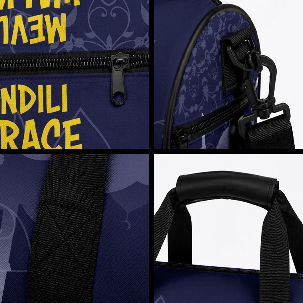 Mevlid Kandili Islamic Mosque Crescent Duffle Bag Islamic Floral Pattern Crescent Moon Night