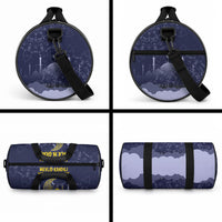 Mevlid Kandili Islamic Mosque Crescent Duffle Bag Islamic Floral Pattern Crescent Moon Night