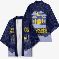 Mevlid Kandili Islamic Mosque Crescent Kimono Islamic Floral Pattern Crescent Moon Night
