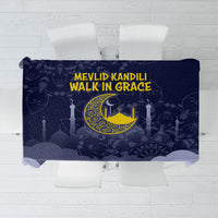 Mevlid Kandili Islamic Mosque Crescent Tablecloth Islamic Floral Pattern Crescent Moon Night