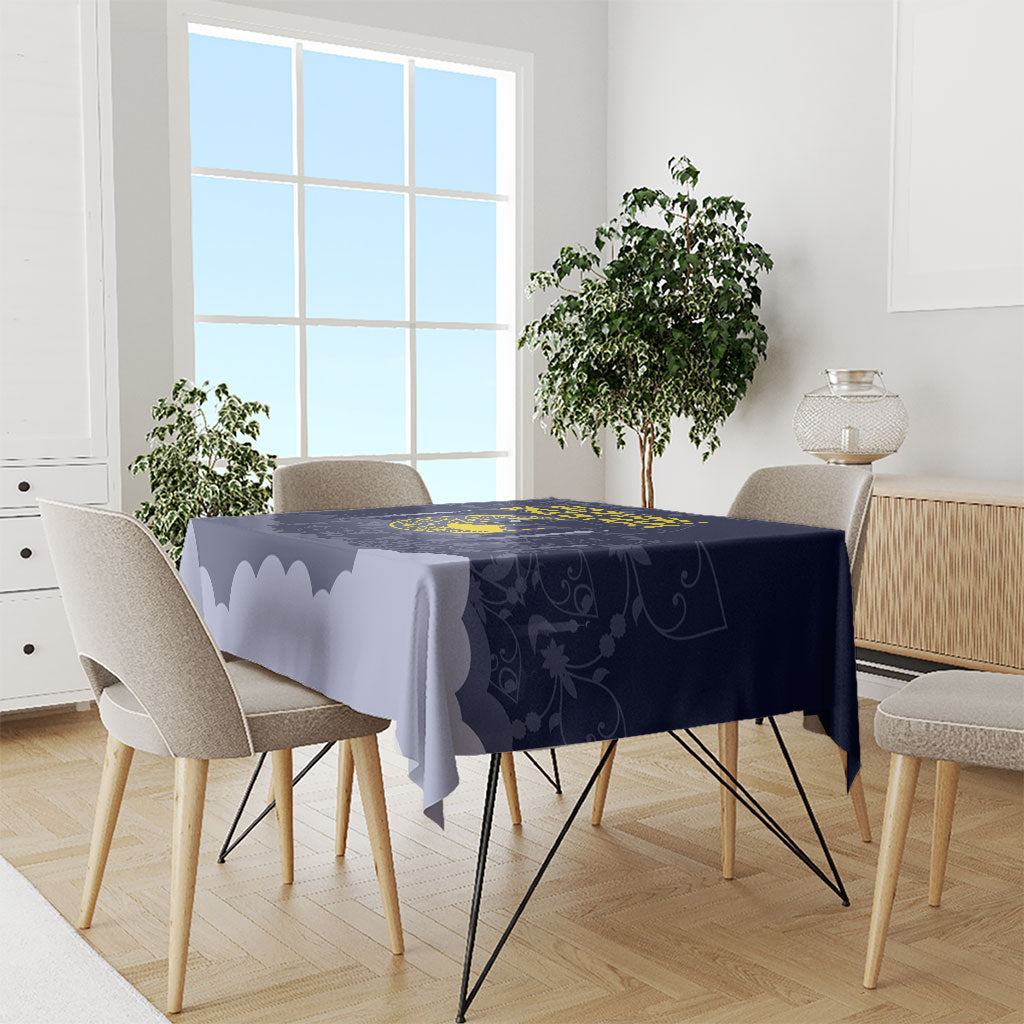 Mevlid Kandili Islamic Mosque Crescent Tablecloth Islamic Floral Pattern Crescent Moon Night