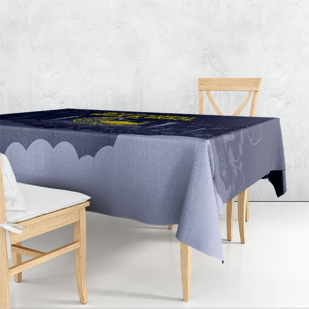 Mevlid Kandili Islamic Mosque Crescent Tablecloth Islamic Floral Pattern Crescent Moon Night