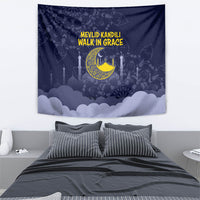 Mevlid Kandili Islamic Mosque Crescent Tapestry Islamic Floral Pattern Crescent Moon Night