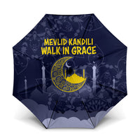 Mevlid Kandili Islamic Mosque Crescent Umbrella Islamic Floral Pattern Crescent Moon Night