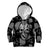 Skull Pattern Kid Hoodie I'm Never Alone - My Demon Are With Me 24/7 - Wonder Print Shop