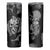 Skull Pattern Skinny Tumbler I'm Never Alone - My Demon Are With Me 24/7