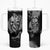 Skull Pattern Tumbler With Handle I'm Never Alone - My Demon Are With Me 24/7