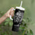 Skull Pattern Tumbler With Handle I'm Never Alone - My Demon Are With Me 24/7