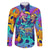 High Feel Skull Family Matching Long Sleeve Bodycon Dress and Hawaiian Shirt What Is Heaven - Wonder Print Shop