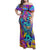 High Feel Skull Family Matching Off Shoulder Maxi Dress and Hawaiian Shirt What Is Heaven - Wonder Print Shop