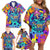 High Feel Skull Family Matching Off Shoulder Short Dress and Hawaiian Shirt What Is Heaven - Wonder Print Shop