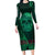 Technology Skull Family Matching Long Sleeve Bodycon Dress and Hawaiian Shirt Warning - Erro 404 - Wonder Print Shop