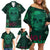 Technology Skull Family Matching Off Shoulder Short Dress and Hawaiian Shirt Warning - Erro 404 - Wonder Print Shop