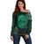 Technology Skull Off Shoulder Sweater Warning - Erro 404 - Wonder Print Shop