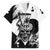 Black Joke Skull Family Matching Long Sleeve Bodycon Dress and Hawaiian Shirt Spade Ace Grunge Art - Wonder Print Shop