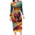 Skull Flaming Family Matching Long Sleeve Bodycon Dress and Hawaiian Shirt I Can Fix Stupid But It's Gonna Hurt - Wonder Print Shop