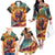 Skull Flaming Family Matching Off Shoulder Long Sleeve Dress and Hawaiian Shirt I Can Fix Stupid But It's Gonna Hurt - Wonder Print Shop