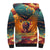 Skull Flaming Sherpa Hoodie I Can Fix Stupid But It's Gonna Hurt - Wonder Print Shop