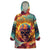 Skull Flaming Wearable Blanket Hoodie I Can Fix Stupid But It's Gonna Hurt - Wonder Print Shop