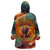 Skull Flaming Wearable Blanket Hoodie I Can Fix Stupid But It's Gonna Hurt - Wonder Print Shop