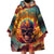 Skull Flaming Wearable Blanket Hoodie I Can Fix Stupid But It's Gonna Hurt - Wonder Print Shop