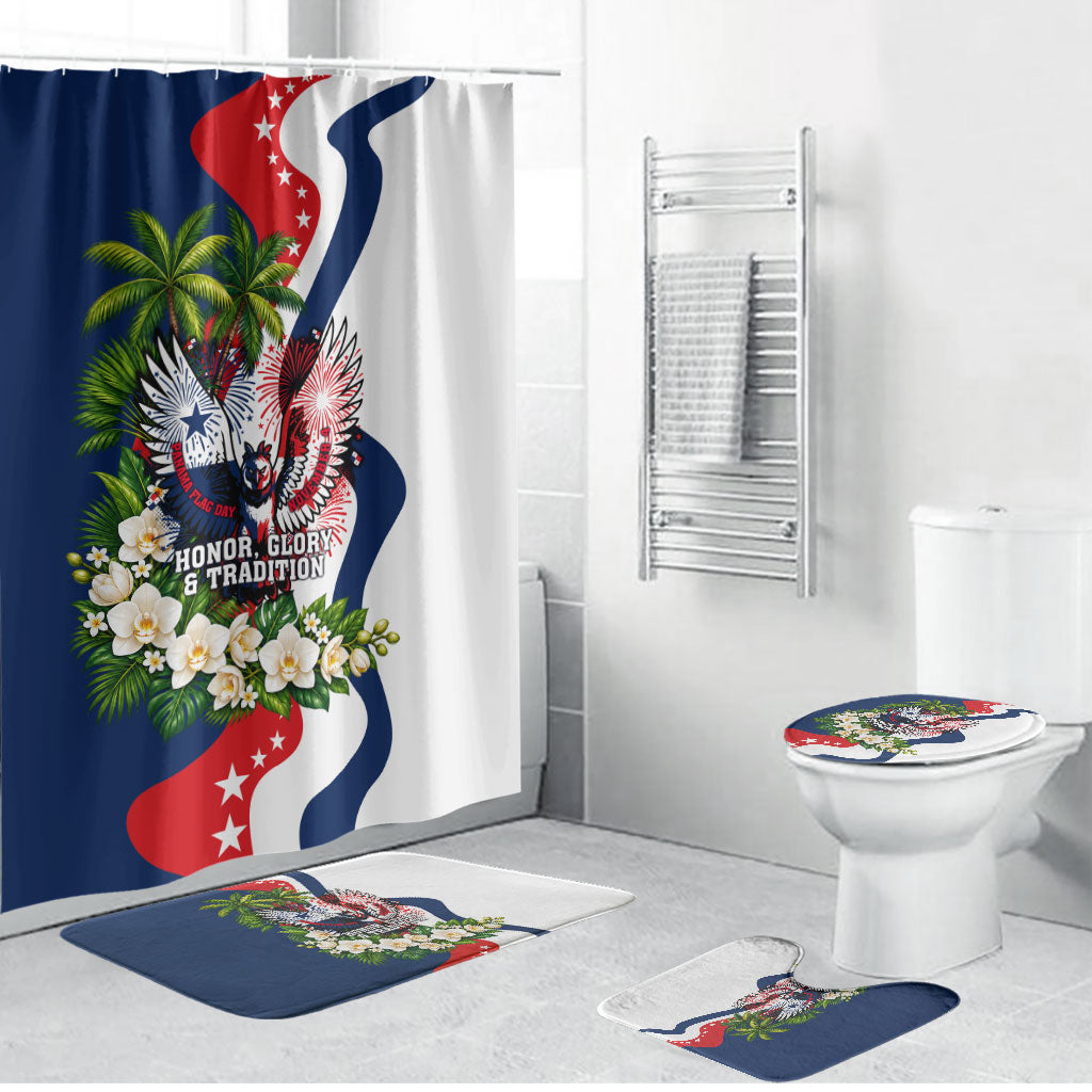Panama Flag Day Bathroom Set Patriotic Eagle Flag Heritage Honor Glory Tradition