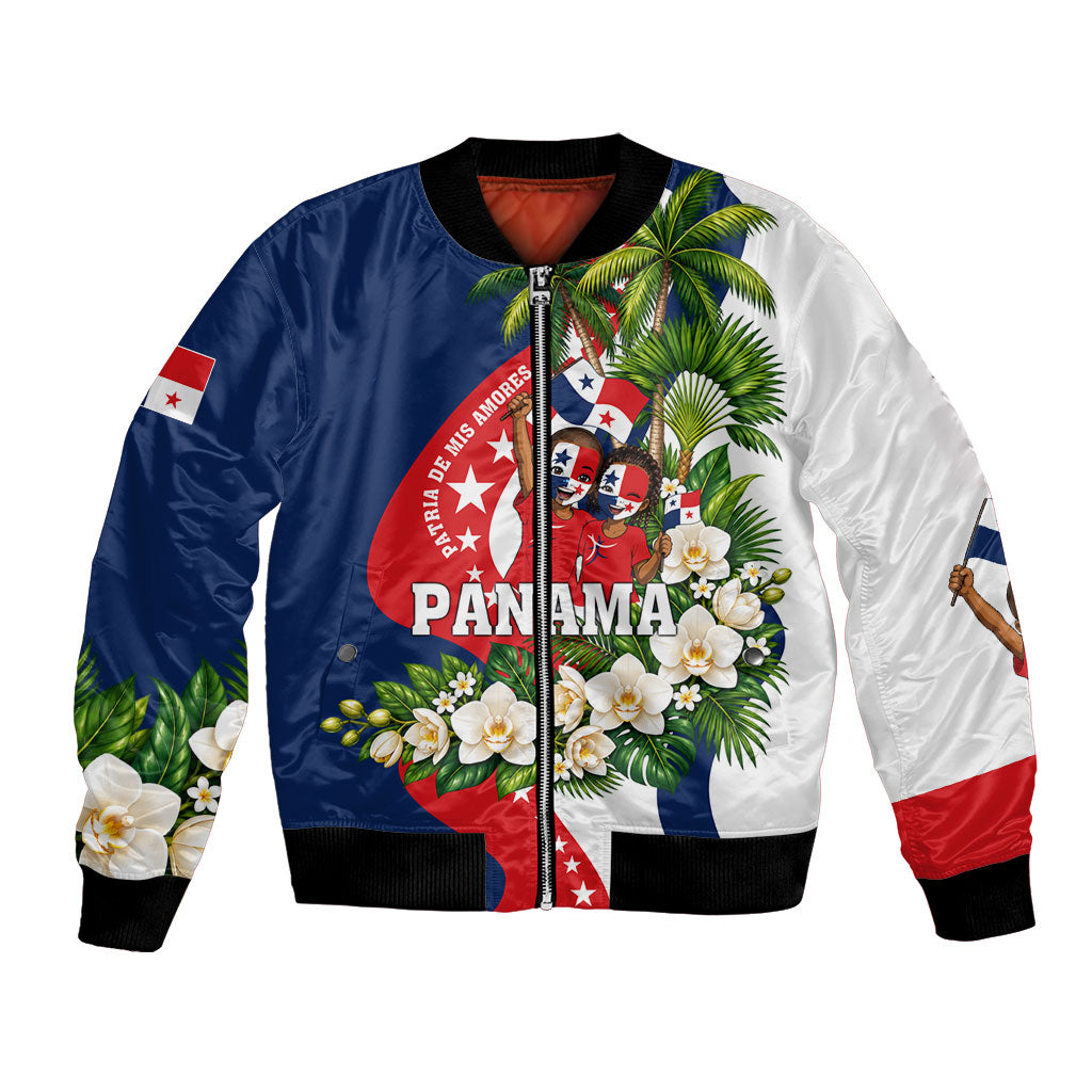 Panama Flag Day Bomber Jacket Patriotic Eagle Flag Heritage Honor Glory Tradition