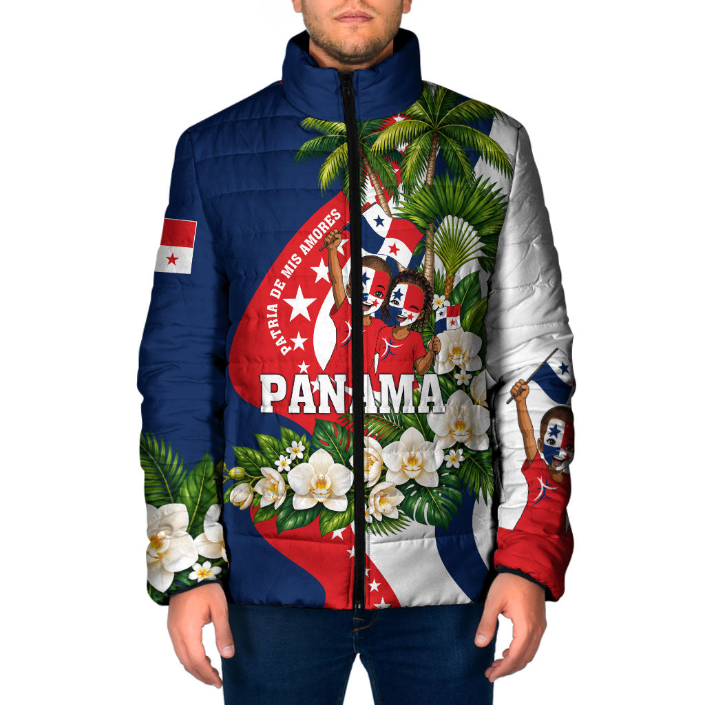 Panama Flag Day Padded Jacket Patriotic Eagle Flag Heritage Honor Glory Tradition