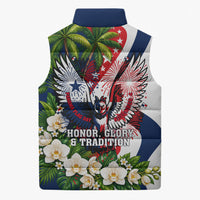 Panama Flag Day Sleeveless Puffer Jacket Patriotic Eagle Flag Heritage Honor Glory Tradition