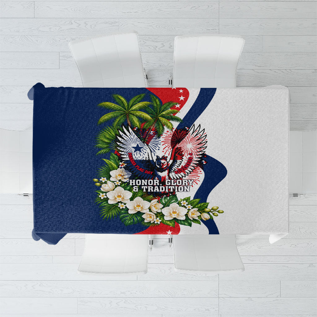 Panama Flag Day Tablecloth Patriotic Eagle Flag Heritage Honor Glory Tradition