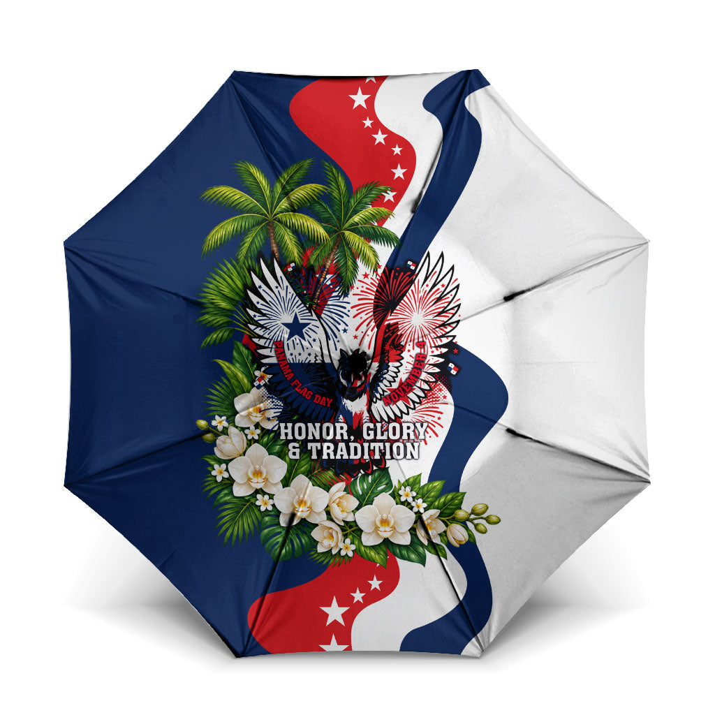 Panama Flag Day Umbrella Patriotic Eagle Flag Heritage Honor Glory Tradition