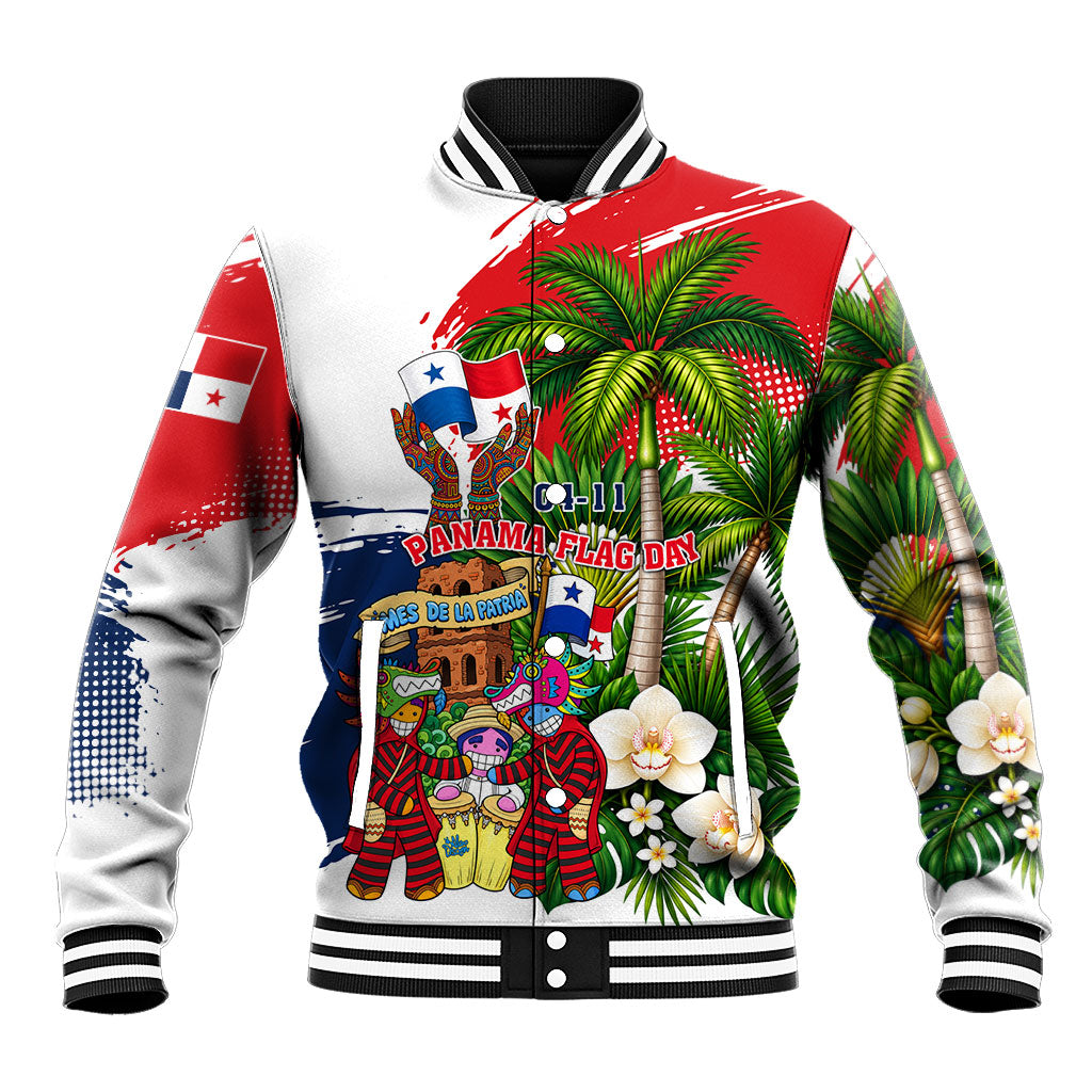 Panama Flag Day Baseball Jacket Dia De La Bandera Mes De La Patria Tropical Patriotic