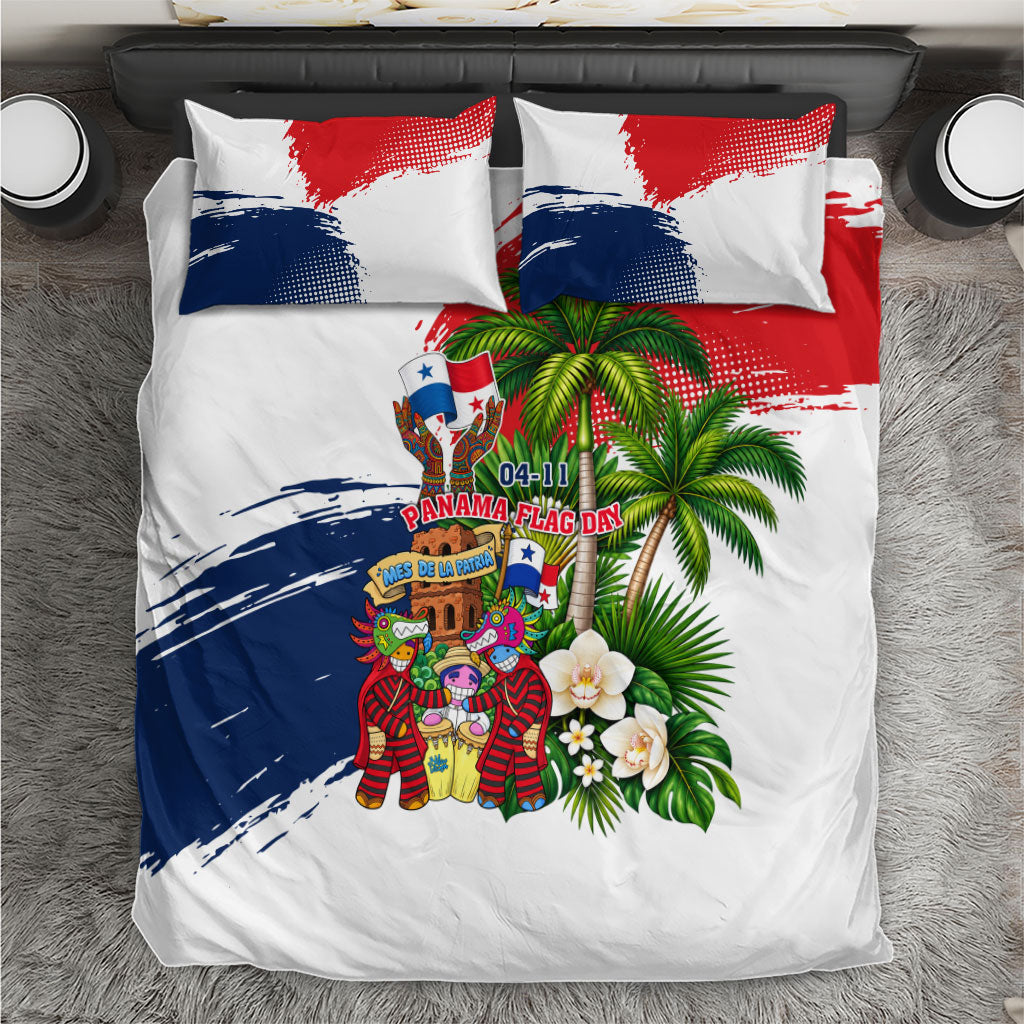 Panama Flag Day Bedding Set Dia De La Bandera Mes De La Patria Tropical Patriotic