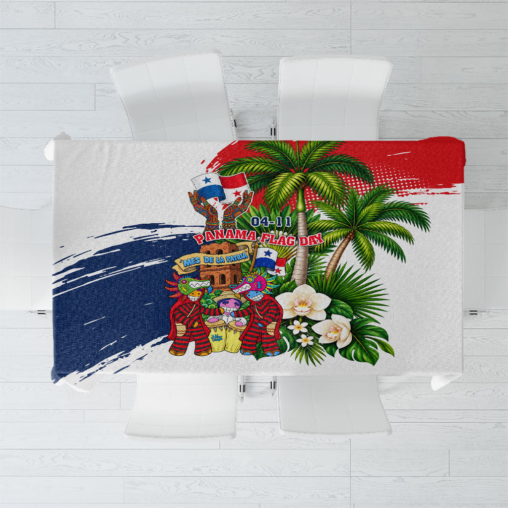 Panama Flag Day Tablecloth Dia De La Bandera Mes De La Patria Tropical Patriotic